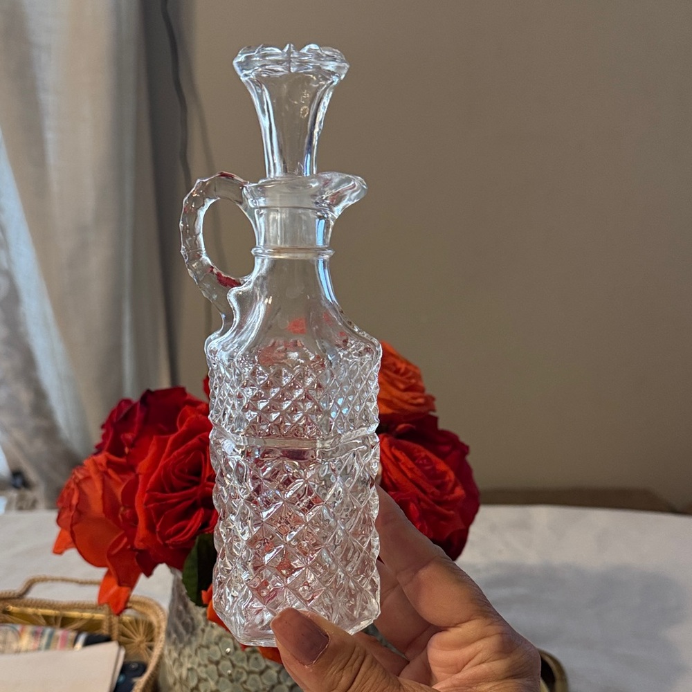 Oil and viniger decanter, Anchor Hocking Clear Glass Decanter